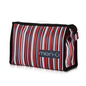 men-ü Stripes Toiletry Bag Red